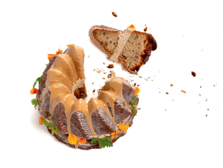 cake recipe orange blossom walnut and mascarpone coffee cream